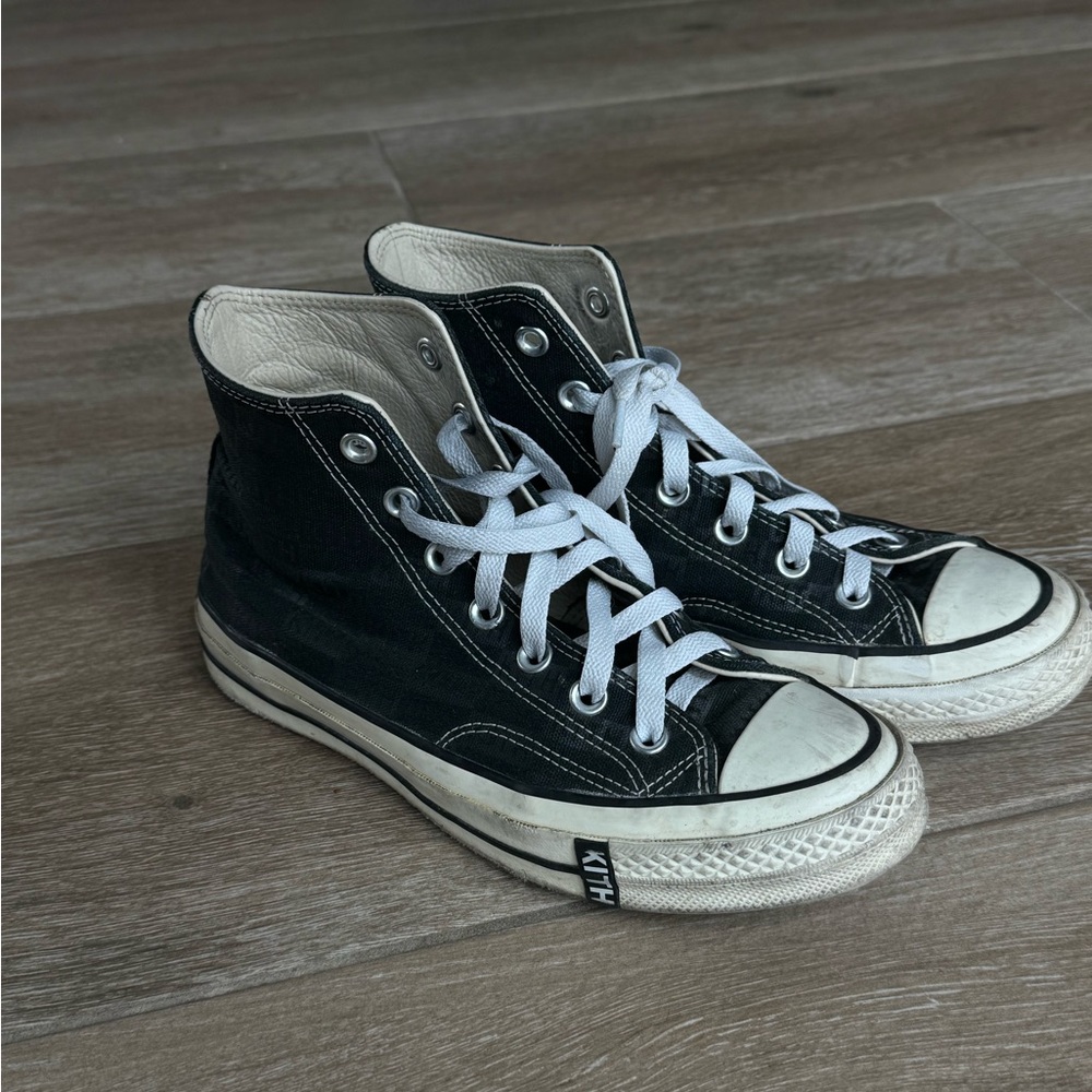 KITH monogram black converse